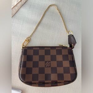 Authentic Louis Vuitton Mini Pochette Accessoires Chain Bag